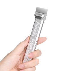 Panda Edge held in hand demonstrating grip and size