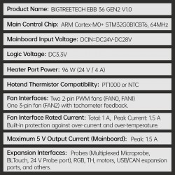 EBB36 GEN 2 specifications and features