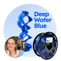 GreenGate3D Filament - Recycled PETG - 1KG - 1.75mm - Deepwater Blue