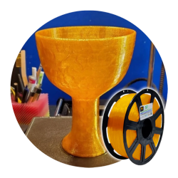 GreenGate3D Filament - Recycled PETG - 1KG - 1.75mm - Jurassic Amber