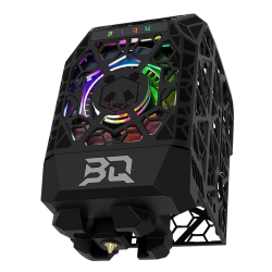 BIQU Panda Jetpack V2 hotend cooling system with RGB lighting - front bottom angle view