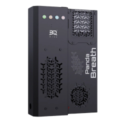 BIQU Panda Breath heater unit and filter module front view showing control indicators and airflow vents