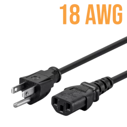 Power Cord/Cable - 18 gauge...