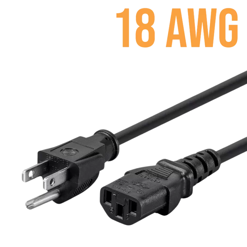 Power Cord/Cable - 18 gauge - 10 foot - C13