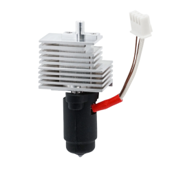 FlowTech Kobra S1 hotend front view with silicone sock and heatsink
