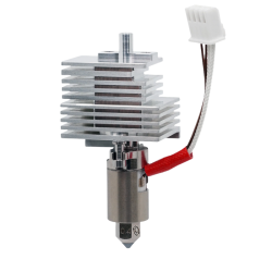 FlowTech Kobra S1 hotend without silicone sock showing 0.4mm nozzle