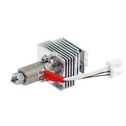 FlowTech Kobra S1 hotend bottom angle showing nozzle tip and heatsink