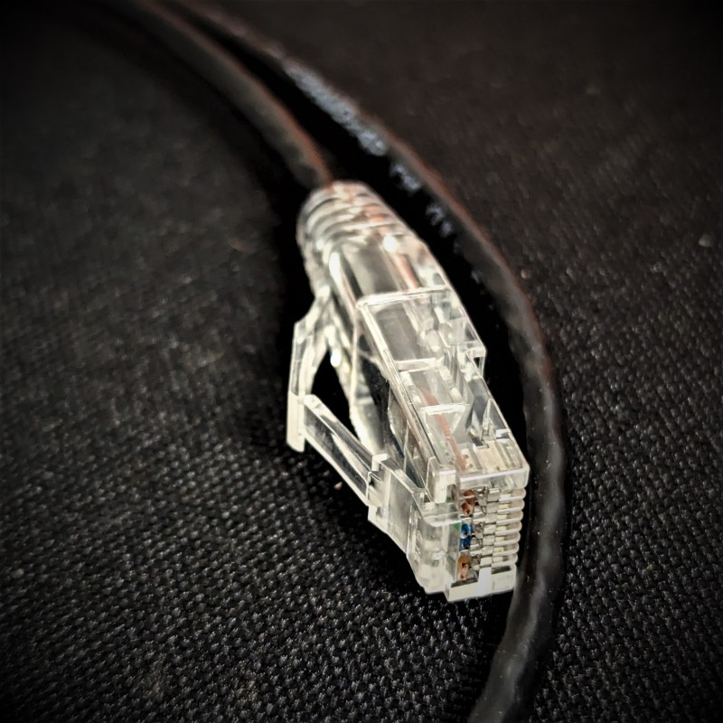 Monoprice SlimRun CAT6 Ethernet Patch Cable - RJ45 - Black - 2 Feet