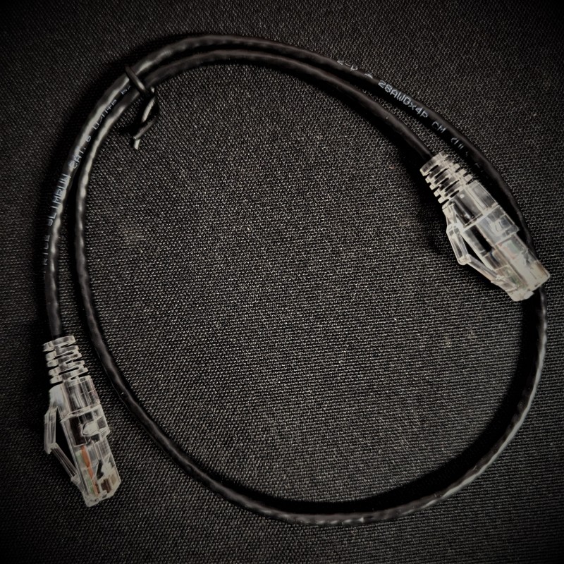Monoprice SlimRun CAT6 Ethernet Patch Cable - RJ45 - Black - Multiple Lengths