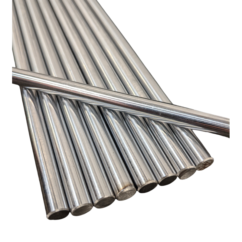 8mm Round Solid Shaft 2000mm long Chromed Plated Hardened 