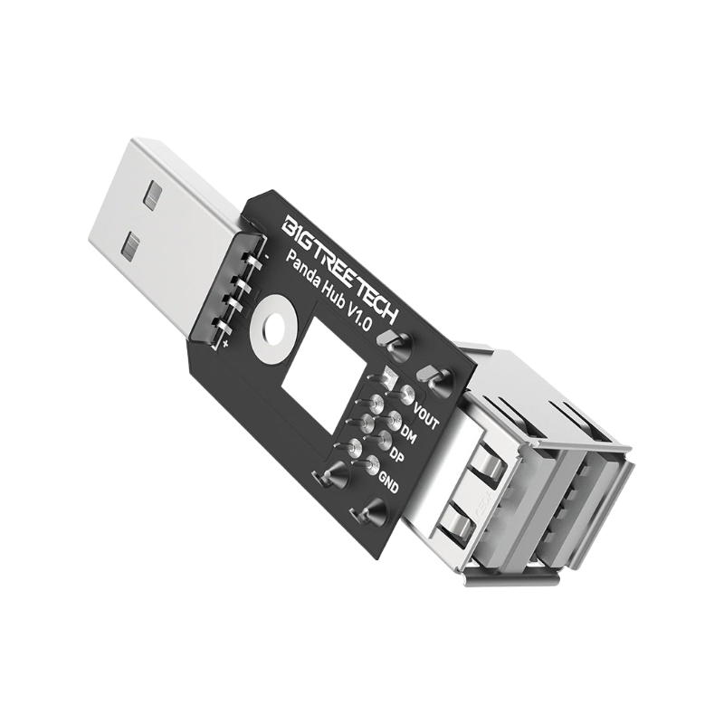 Panda Hub V1 2 port USB splitter for Bambu Lab P1P / P1S 3D printers from BIGTREETECH