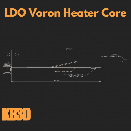 LDO Motors Revo Heater Core for Voron - Multiple Types