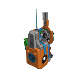 3D Rendering of the complete LDO Jabberwocky Toolhead Assembly