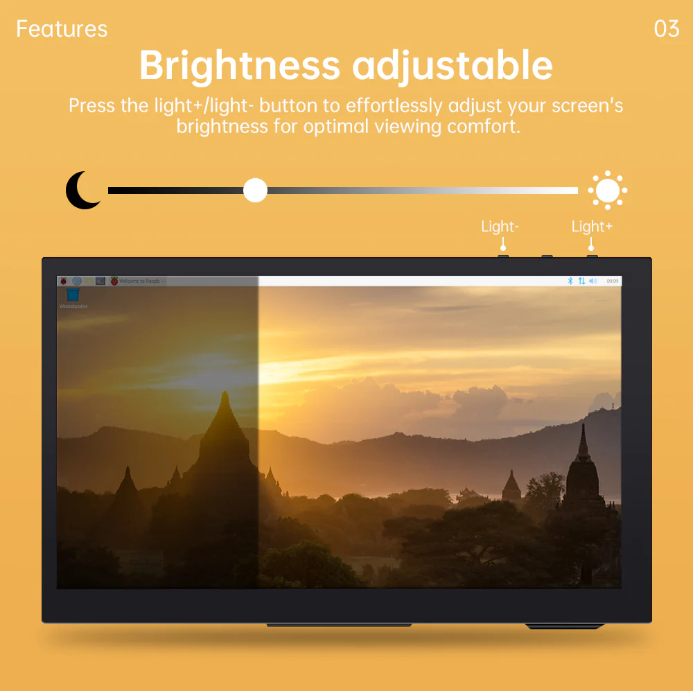 Adjustable brightness controls