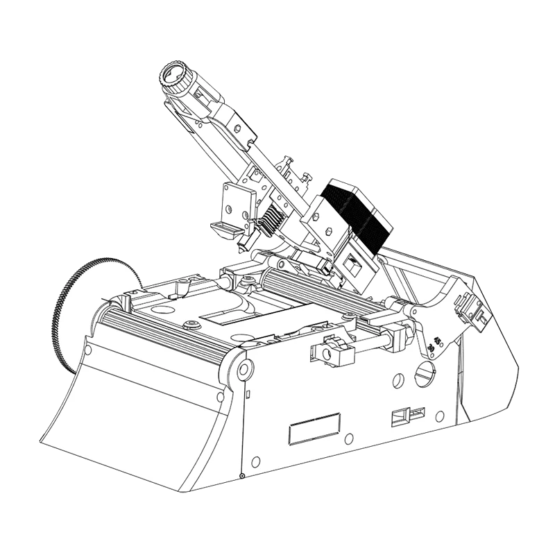 CAD model of the LDO BabyBelt Pro V2.6 conveyor belt 3D printer