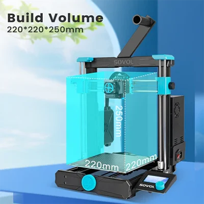 220 x 220 x 250mm build volume