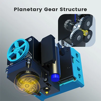 All Metal Planetary Dual Gear Direct Drive Extruder for Sovol SV06 3D Printer