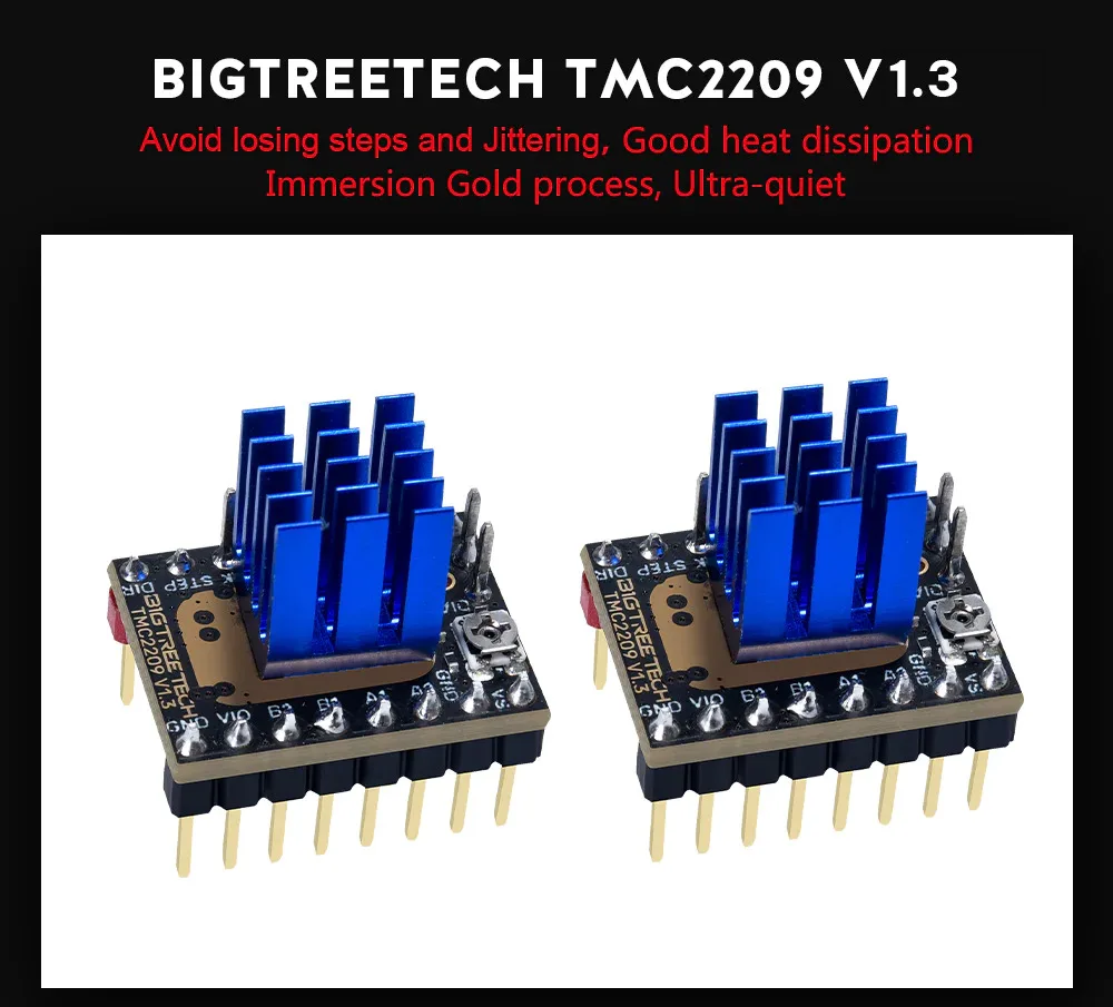 BIGTREETECH TMC2209 V1.3 stepper motor driver features